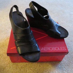 Aerosoles Womens Plush Ray Open Toe Slingback